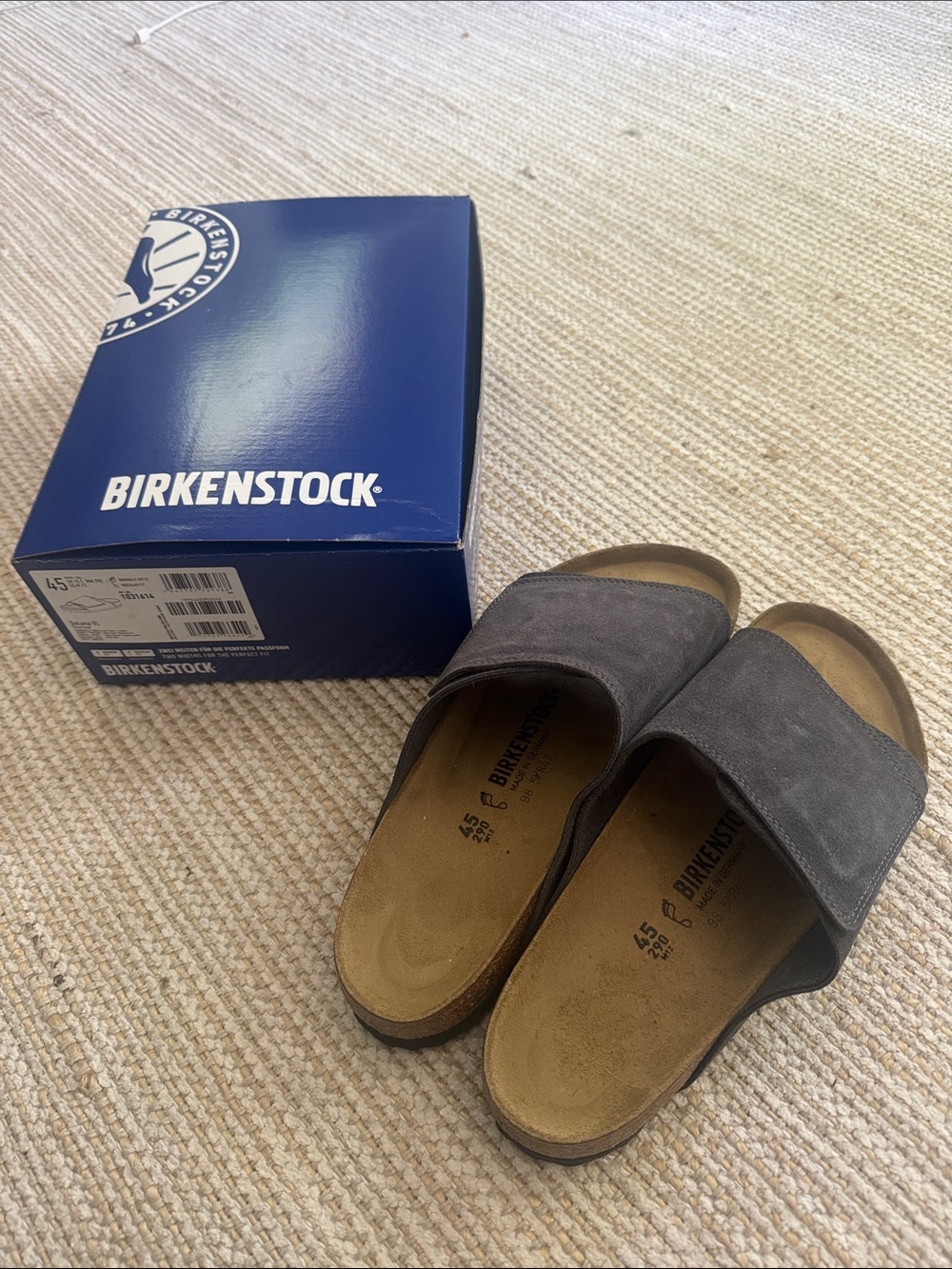 Birkenstock Men's Solana VL Sandals - Charcoal Suede